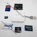 Картридер USB MULTI для карт пам'яті CF, Memory Stick Pro Duo, xD-Picture, Compact Flash, microSD